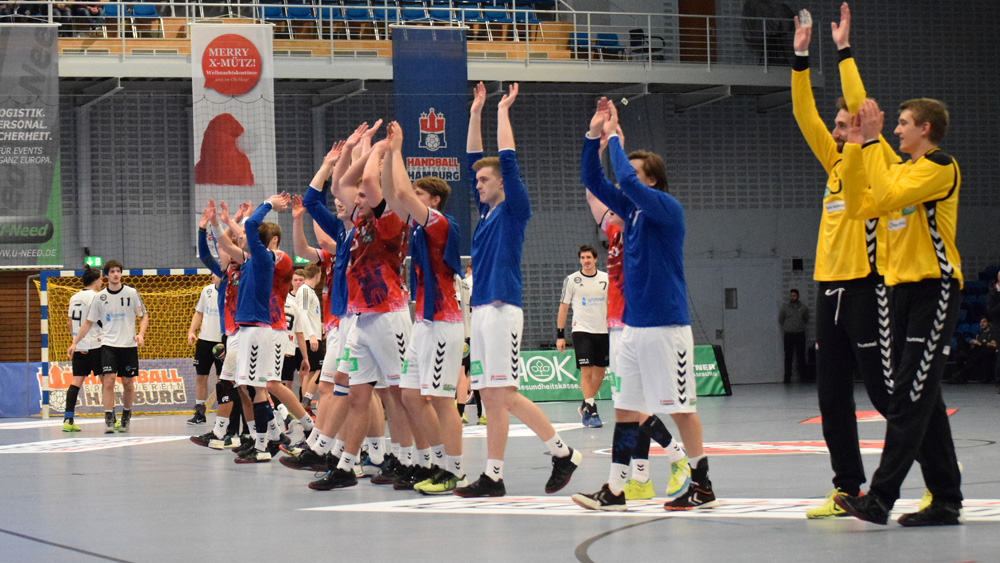 Der HSV feiert den Sieg